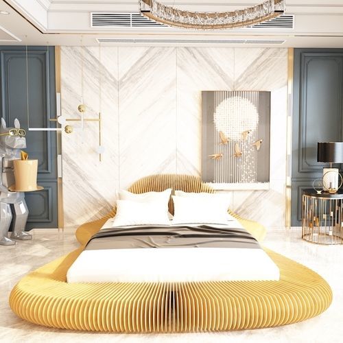 Letto matrimoniale - Hostro - MyWoodream - contemporaneo / con testiera / in legno