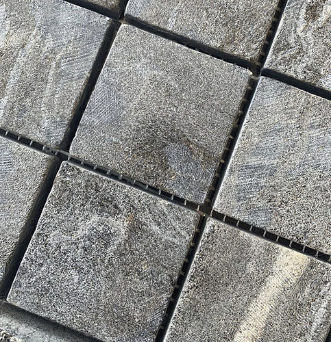 Mosaico in pietra naturale - CARBONE TUMBLED - BRAZILIAN STONES - da interno / da parete / da pavimento