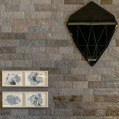 Lastra di paramento in basalto - VULCANO SPLIT FACE - BRAZILIAN STONES - da interno / per esterni / da incollare