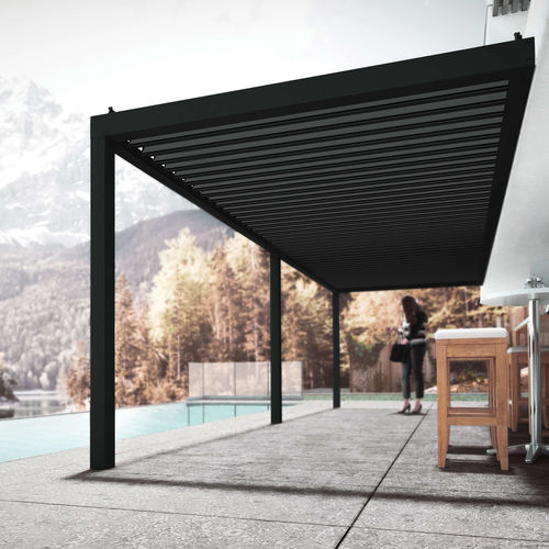 Pergola autoportante - BRISA  - Motorline Professional - in alluminio / a lamelle orientabili / bioclimatica