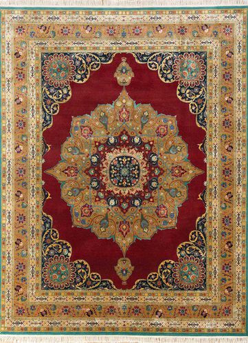 Tappeto tradizionale - AALAM - Jaipur Rugs - con motivo orientale / in lana / in seta