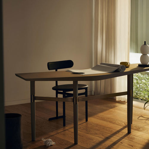 Sedia da pranzo contemporanea - Park Place  - MAN OF PARTS - da interno / in tessuto / in pelle