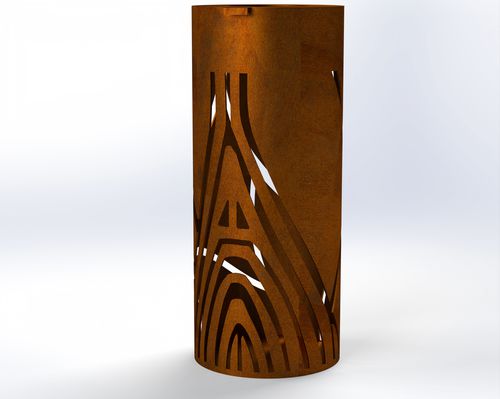 Portarifiuti pubblico - Origine - URBAN TENDANCES - in acciaio COR-TEN® / da esterno / contemporaneo