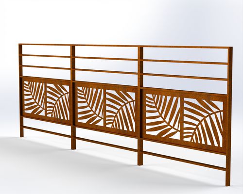 Barriera di protezione in acciaio COR-TEN® - Printemps - URBAN TENDANCES - in legno