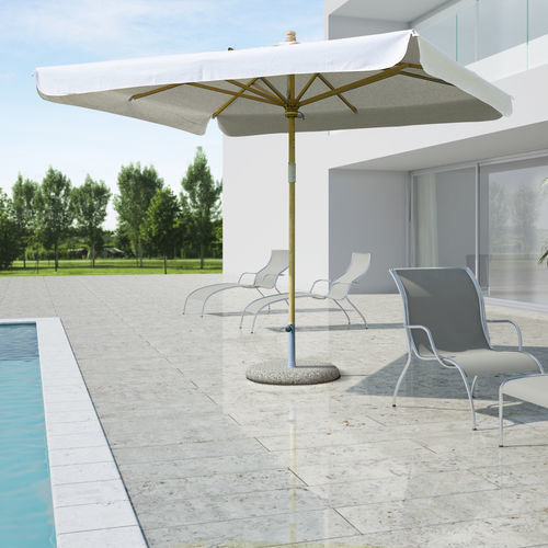 Ombrellone quadrato - HAITI - Giardini Veneti Srl - rettangolare / ottagonale / palo centrale