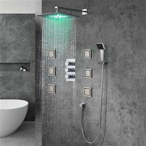 Soffione doccia da incasso - MILAN - FontanaShowers - quadrato / a pioggia