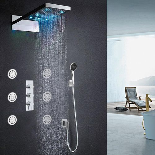 Set doccia da parete - WARSAW - FontanaShowers - contemporaneo / a pioggia / a cascata