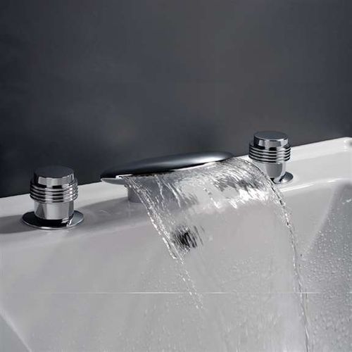 Miscelatore da vasca - BILLA CASCADE  - FontanaShowers - da appoggio / in ottone / in acciaio inossidabile