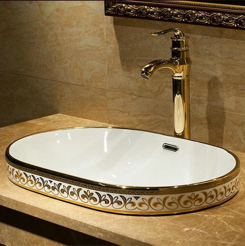 Lavabo da incasso - CANNES  - FontanaShowers - in ceramica / ovale / senza foro