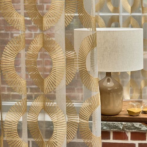 Tendina voile con motivi geometrici - AURA - Gardisette - in poliestere / lavabile / trasparente