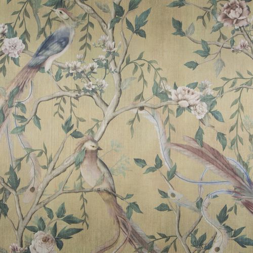 Carta da parati contemporanea - HIROKI - CARLUCCI - in poliestere / con animali / aspetto tessuto