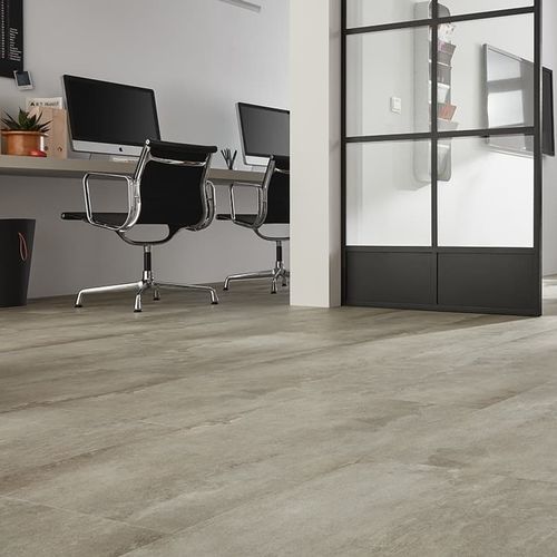 Pavimento in vinile - USED CONCRETE CREME  - JAB ANSTOETZ FLOORING - da interno / per gradini / per ufficio