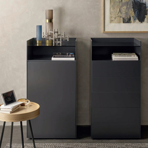 Cassettiera contemporanea - AN Collection GmbH - in legno laccato / grigia / marrone