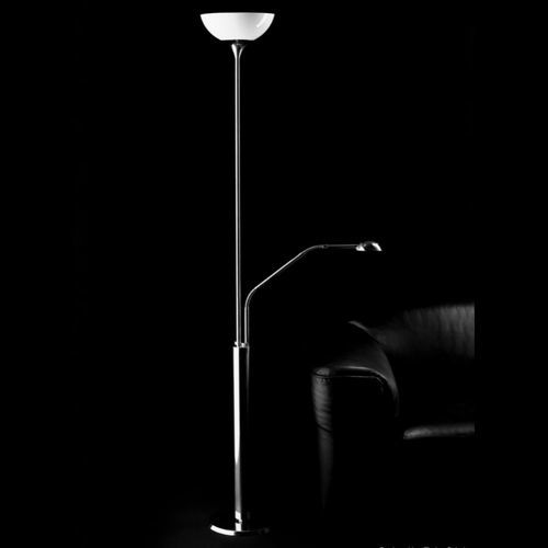 Lampada da terra - MYOS - VS Manufaktur e.K. - in ottone / in vetro / in opalina