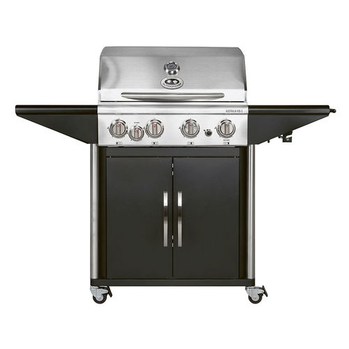Barbecue a gas - AUSTRALIA 455 G - Fontana Forni s.r.l. - con rotelle / in acciaio inossidabile / con contenitore