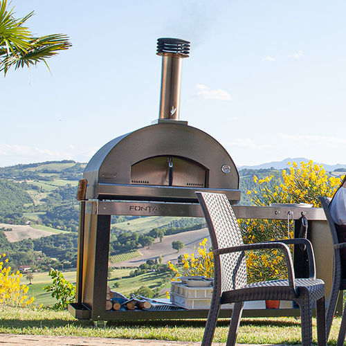 Forno a pizza per uso residenziale - MARGHERITA - Fontana Forni s.r.l. - a legna / a carrello / a libera installazione