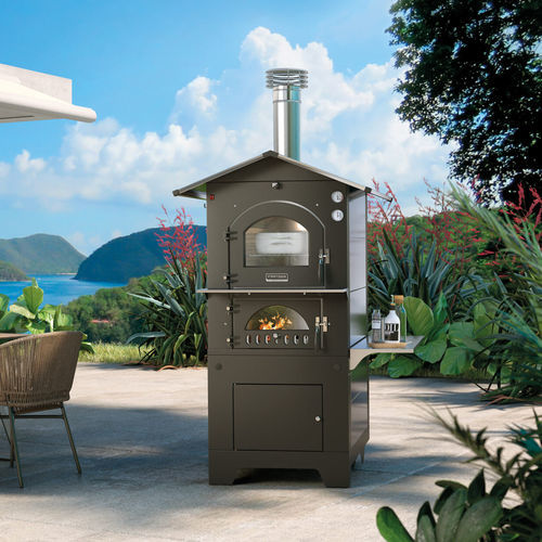 Forno a legna - GUSTO & ROSSO - Fontana Forni s.r.l. - a convezione / a libera installazione / doppio