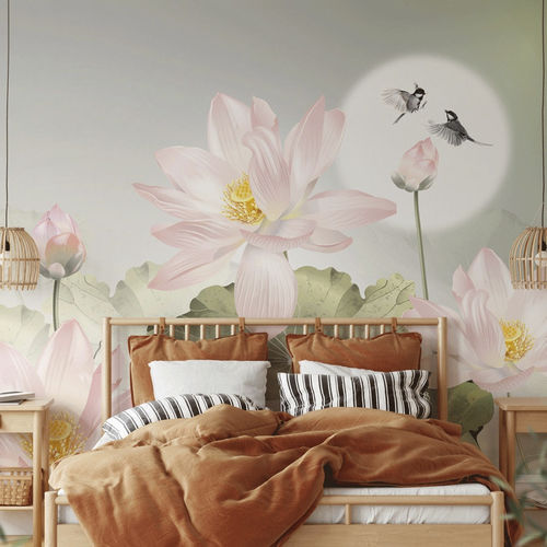 Carta da parati contemporanea - orchidée romantique - MuralConcept - in tessuto non tessuto / floreale / panoramica