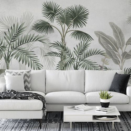 Carta da parati contemporanea - jungle tendance arbres exotiques - MuralConcept - in tessuto non tessuto / con motivi naturali / panoramica