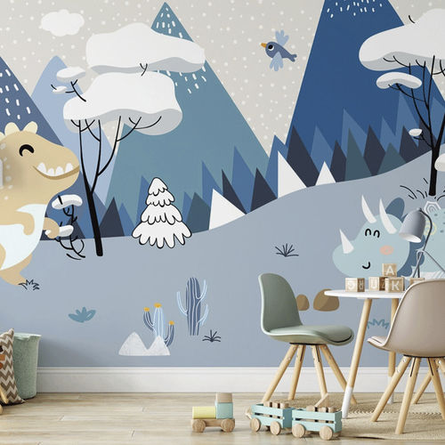 Carta da parati contemporanea - dinosaures - MuralConcept - in tessuto non tessuto / panoramica / con animali