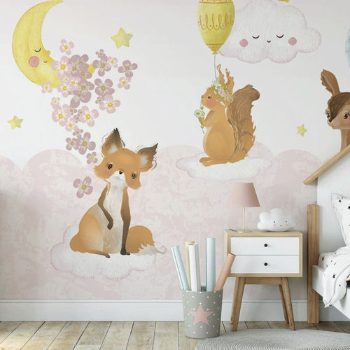 Carta da parati per cameretta di bebè - nuage - MuralConcept - contemporanea / in tessuto non tessuto / panoramica