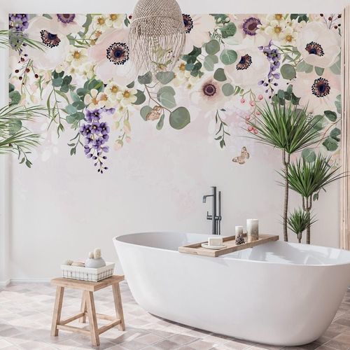 Carta da parati contemporanea - merveilleuses - MuralConcept - in tessuto non tessuto / con motivi floreali / panoramica