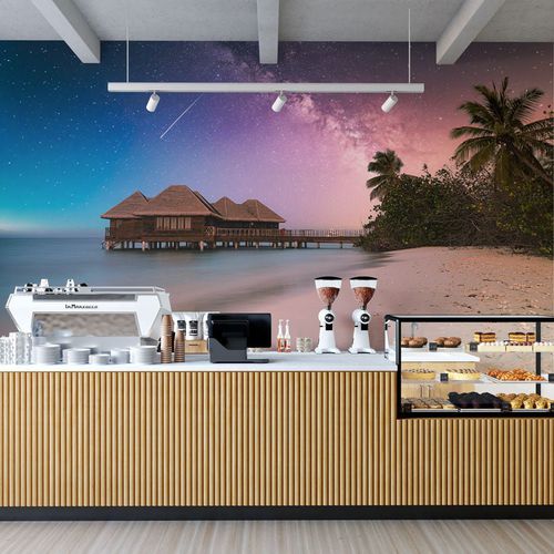 Carta da parati contemporanea - plage paradisiaque féérique - MuralConcept - in tessuto non tessuto / panoramica / multicolore