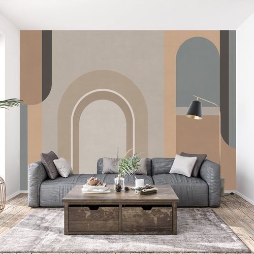 Carta da parati contemporanea - tendance architecture - MuralConcept - in tessuto non tessuto / panoramica / multicolore