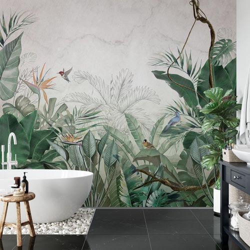 Carta da parati contemporanea - jungle quintessence Amazonia - MuralConcept - in tessuto non tessuto / in vinile / panoramica