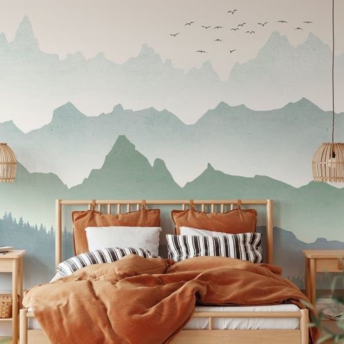 Carta da parati contemporanea - brume matinale forêt - MuralConcept - in tessuto non tessuto / con motivi naturali / panoramica