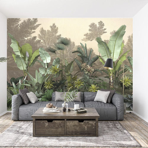 Carta da parati contemporanea - Jungle tendance indonésia - MuralConcept - in tessuto non tessuto / con motivi naturali / panoramica