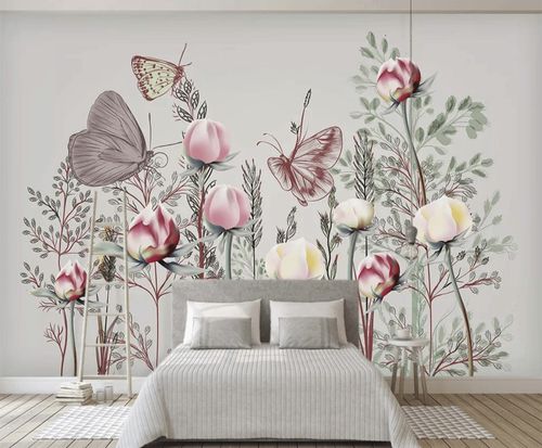 Carta da parati contemporanea - Tulipe - MuralConcept - in tessuto non tessuto / con motivi floreali / panoramica