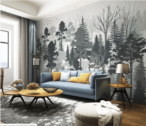 Carta da parati contemporanea - forêt  - MuralConcept - in tessuto non tessuto / con motivi naturali / panoramica