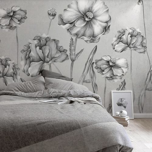 Carta da parati contemporanea - bucoliques  - MuralConcept - in tessuto non tessuto / con motivi floreali / panoramica