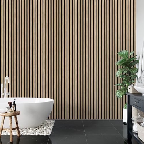 Carta da parati contemporanea - tasseau de bois chêne - MuralConcept - in tessuto non tessuto / con motivi naturali / aspetto legno