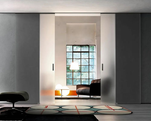 Porta da interno - Suspended TAO - doal - in vetro / scorrevole / contemporanea