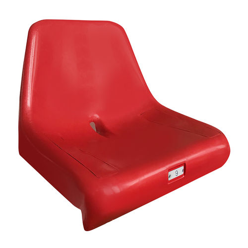 Sedia per gradinata ad alta resistenza - M2000 - Omsi srl - contemporanea / monoblocco / con schienale alto