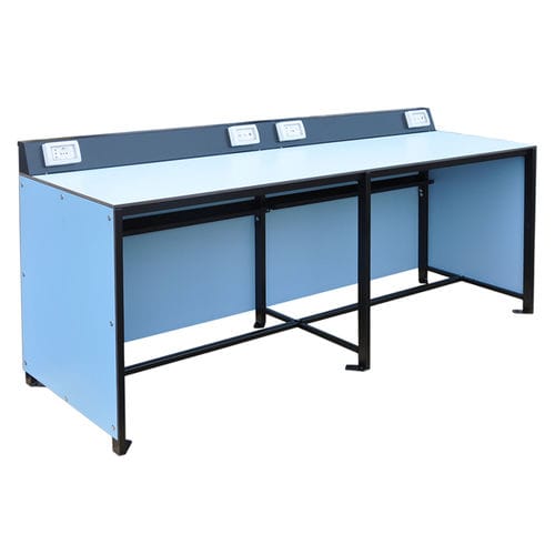 Tavolo da conferenza contemporaneo - PRESS  - Omsi srl - in legno / con supporto in metallo / rettangolare