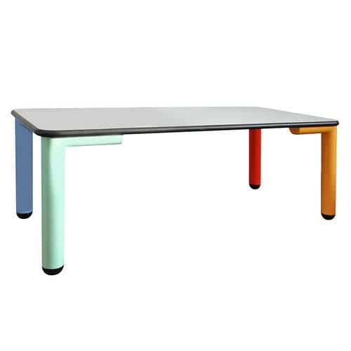Tavolo contemporaneo - B18  - Omsi srl - in laminato / con base in polipropilene / rettangolare