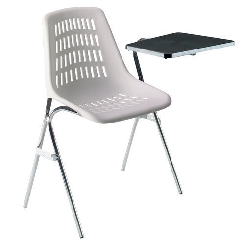 Sedia da ristorante contemporanea - D6  - Omsi srl - da interno / in polipropilene / con supporto in metallo cromato