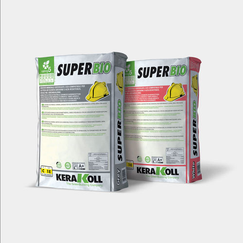 Malta collante di rasatura - Super Bio - KERAKOLL - per piastrelle / per muro / minerale