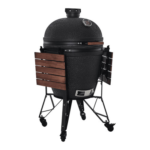 Barbecue a carbonella - XL Urban - THE BASTARD - professionale / con rotelle / in legno