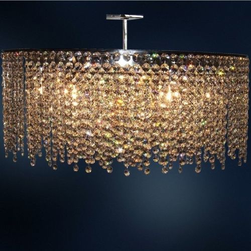 Lampadario contemporaneo - ANKARA  - COSMOTRE SRL - in cristallo / in acciaio inossidabile / da 10 lampadine