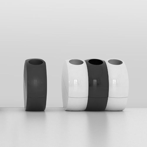 Portarifiuti pubblico - SC1 - SoldiDesign - per raccolta differenziata / da parete / in plastica riciclata