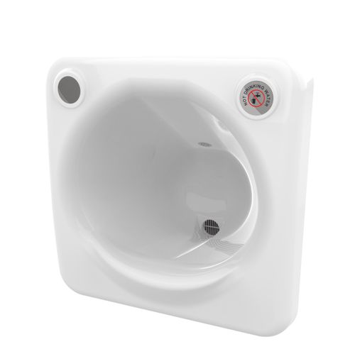 Lavandino da incasso - PSH - Wallgate Ltd - rettangolare / in ceramica / per servizi sanitari
