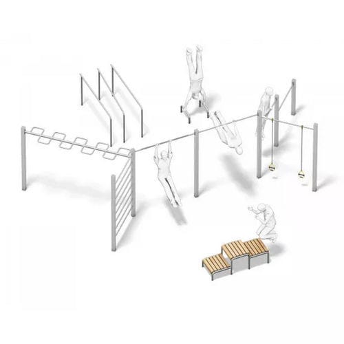 Percorso a ostacoli per parco giochi - CALISTHENICS-ENTERPRISE - Playparc - salto in alto / piattaforma / estensione
