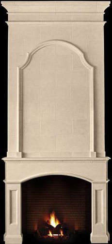 Trumeau per camino classico - ANAEL – OVERMANTEL - Tartaruga Design Inc - in pietra / bianco