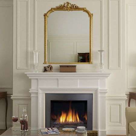 Cornice per camino classica - CHELTENHAM  - Tartaruga Design Inc - in pietra / bianca