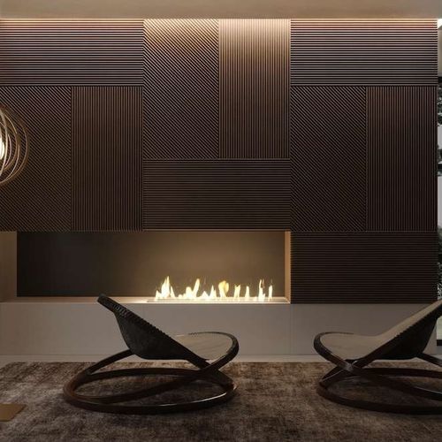 Piastrella in calcestruzzo - Tartaruga Design Inc - 3D / striata / da interno