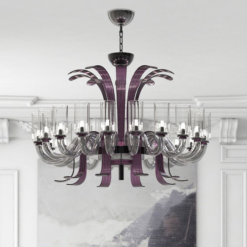 Lampadario contemporaneo - LEONARDO  - PIUMATI - in vetro di Murano / in vetro soffiato / contract